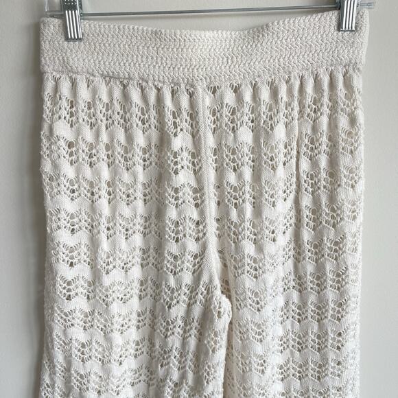 Abercrombie & Fitch Crochet Swim Cover Up Wide Leg Pants Women’s Small - Picture 7 of 15